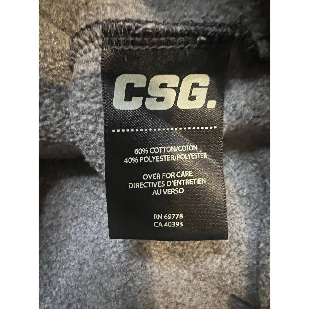 CSG Men's Hoodie Dark Gray Pullover Size Small - Picture 4 of 6